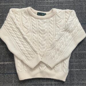 Women's Cream Cable Knit Sweater